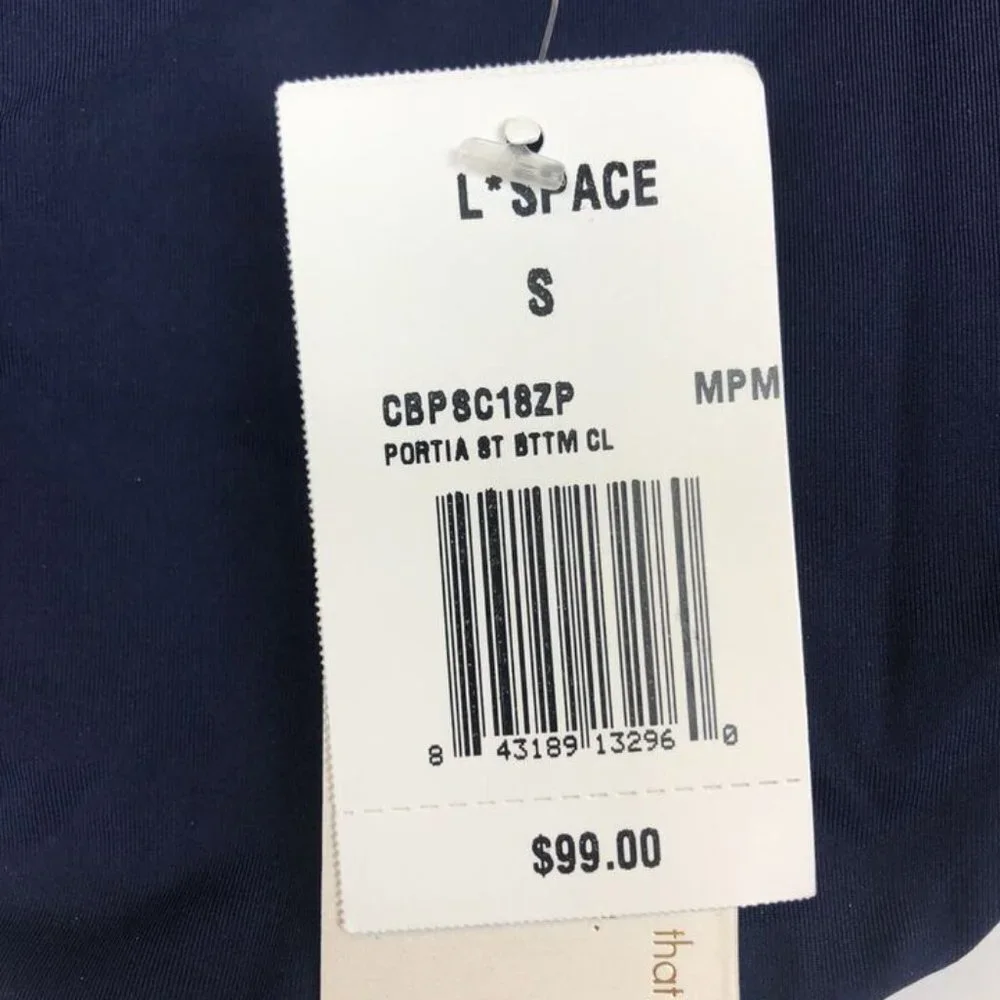 L Space, Womens Portia St Color Block Bikini Bottom, Size Small